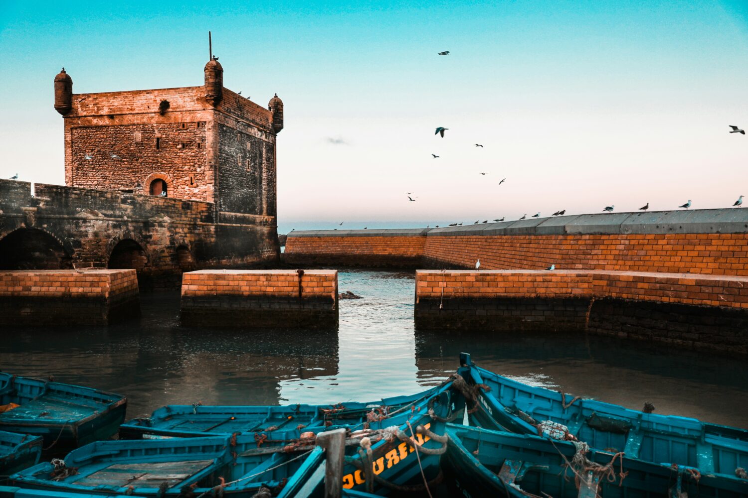 Essaouira ramparts overlooking the Atlantic Ocean
