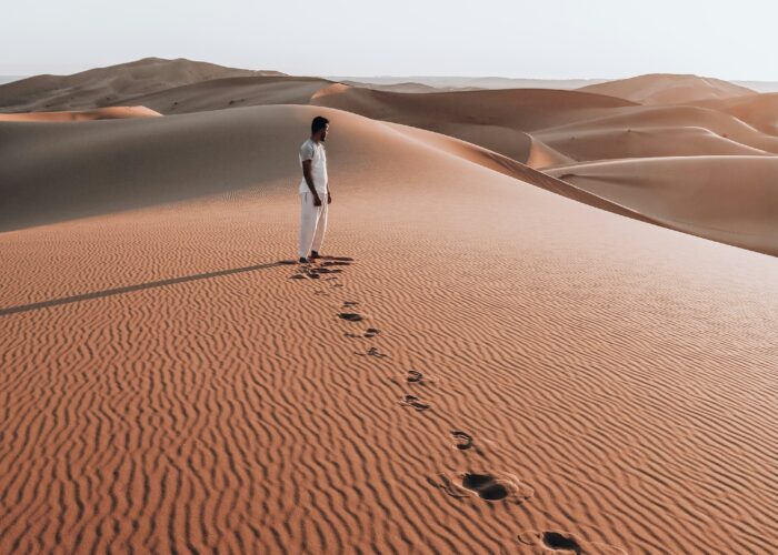 Vast sand dunes of Erg Chebbi in Merzouga